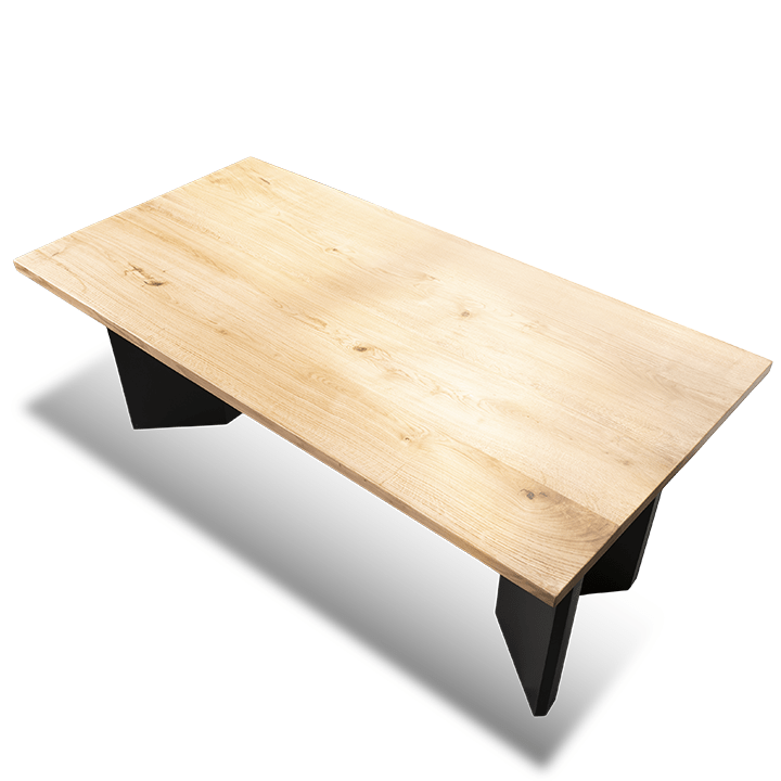 Solid Wooden Oak Power Office Table - Image 3