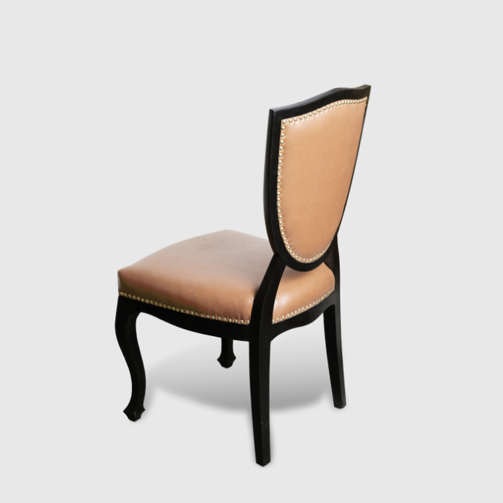 Solid Wooden Black Sleandour Chair - Image 3