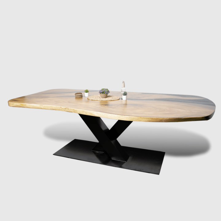 Live Edge Special X Dining Table - Image 3