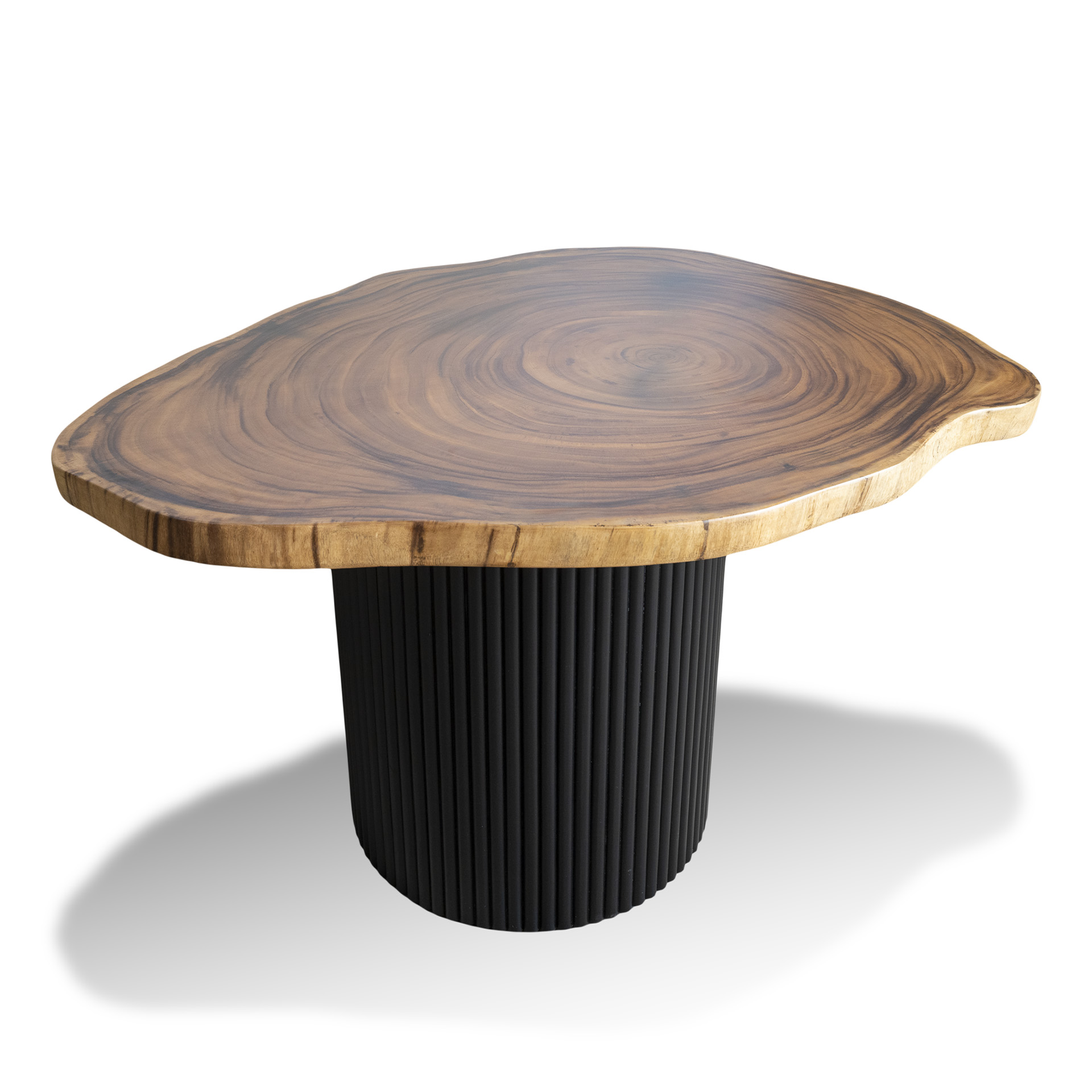 Live Edge Fluted Dining Table - Image 5