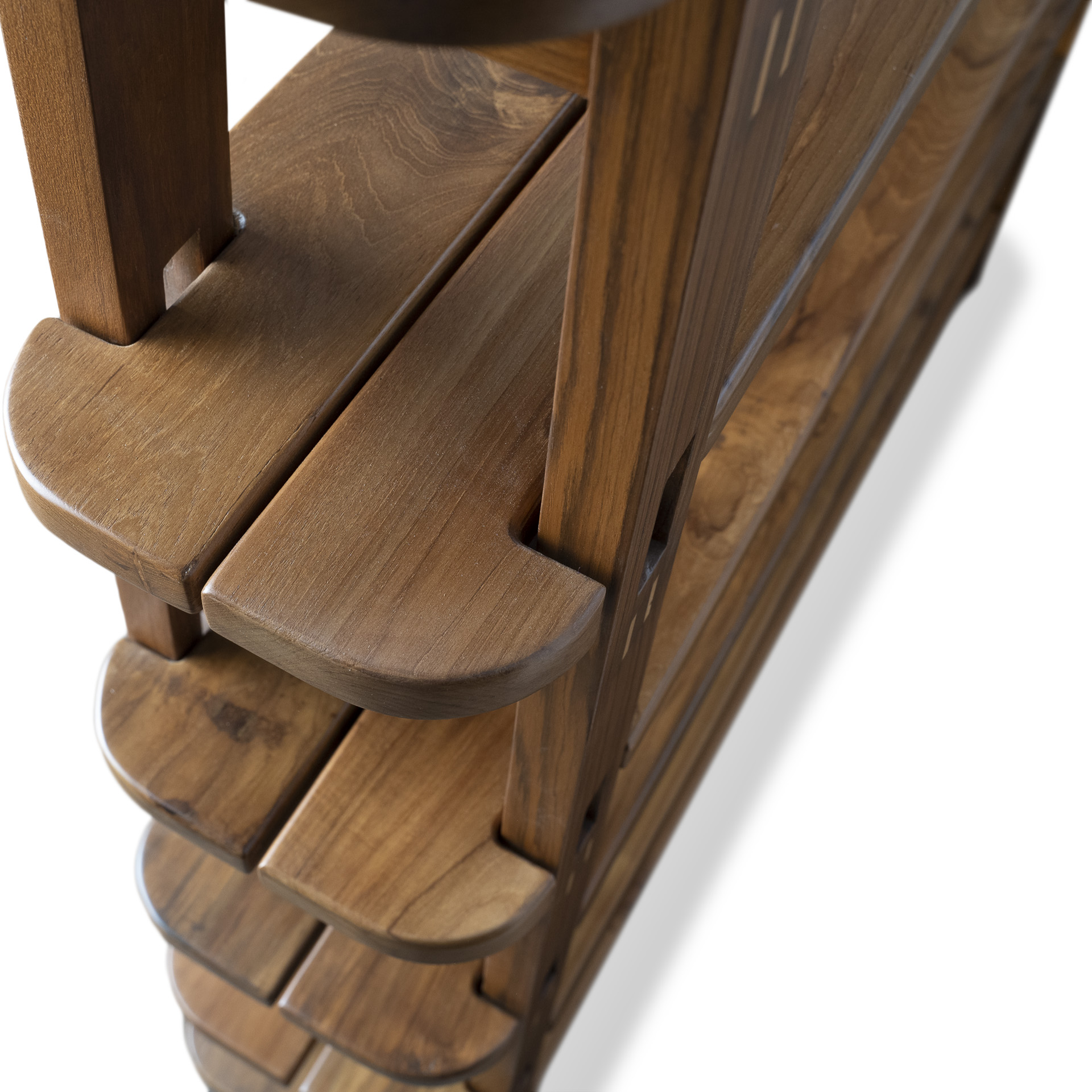 Solid Wooden Burma Teak Book Shelf – Handcrafted Detailed Design - Image 5