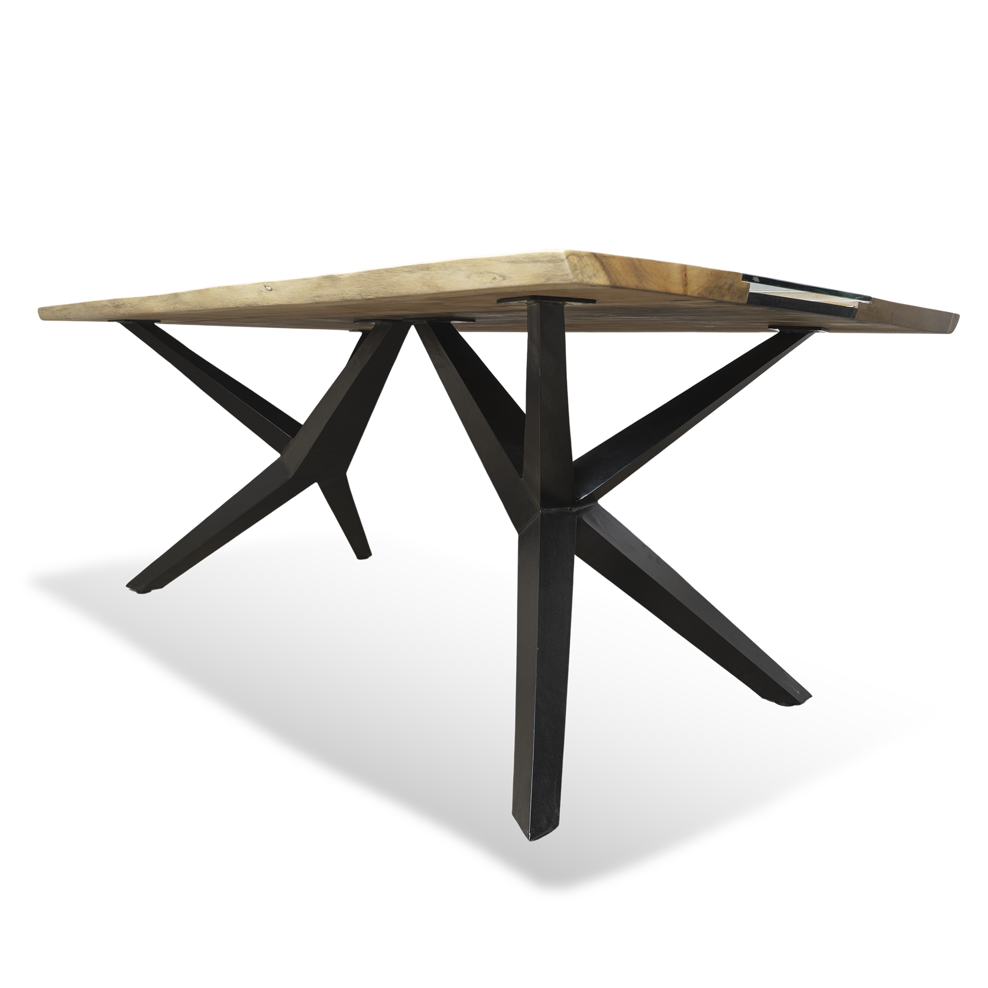 Epoxy Resin Mini Yoga River Table - Live Edge Wood - Image 5