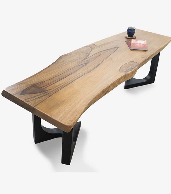 Live Edge Arrowed Bench - Made of Mango Wood