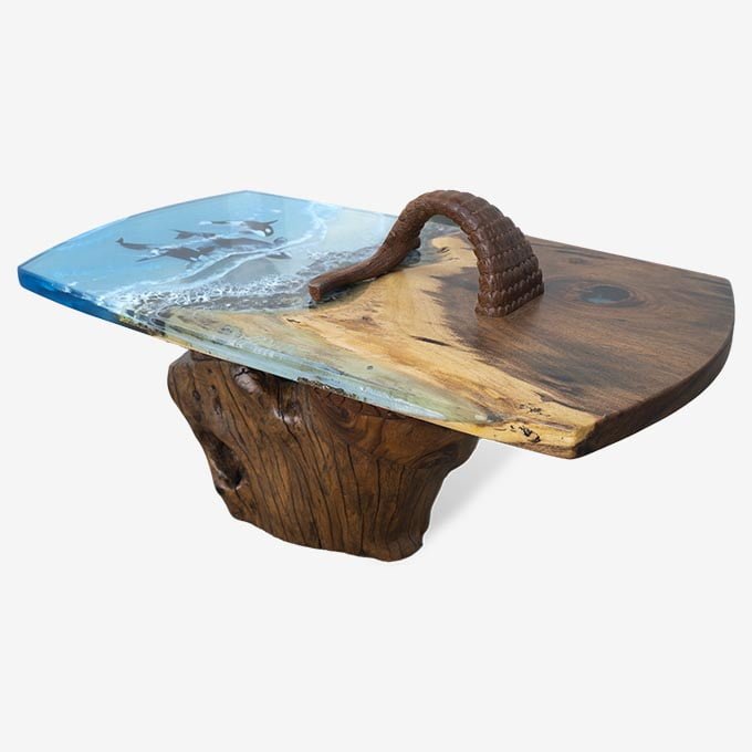 Epoxy Resin Mermaidian Family Union - Live Edge Wood - Image 6