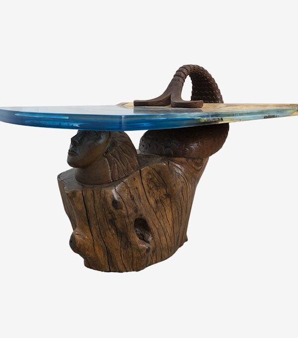 Epoxy Resin Mermaidian Family Union - Live Edge Wood