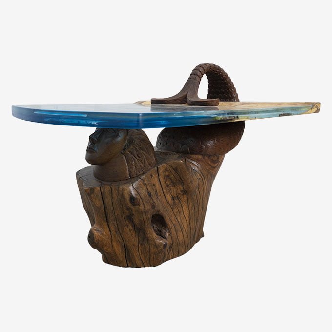 Epoxy Resin Mermaidian Family Union - Live Edge Wood