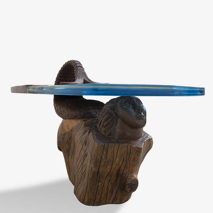 Epoxy Resin Mermaidian Family Union - Live Edge Wood - Image 7