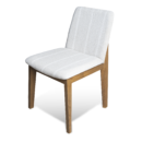 Custom Made Solid Wood Angular Chair – Elegant Teak Seating