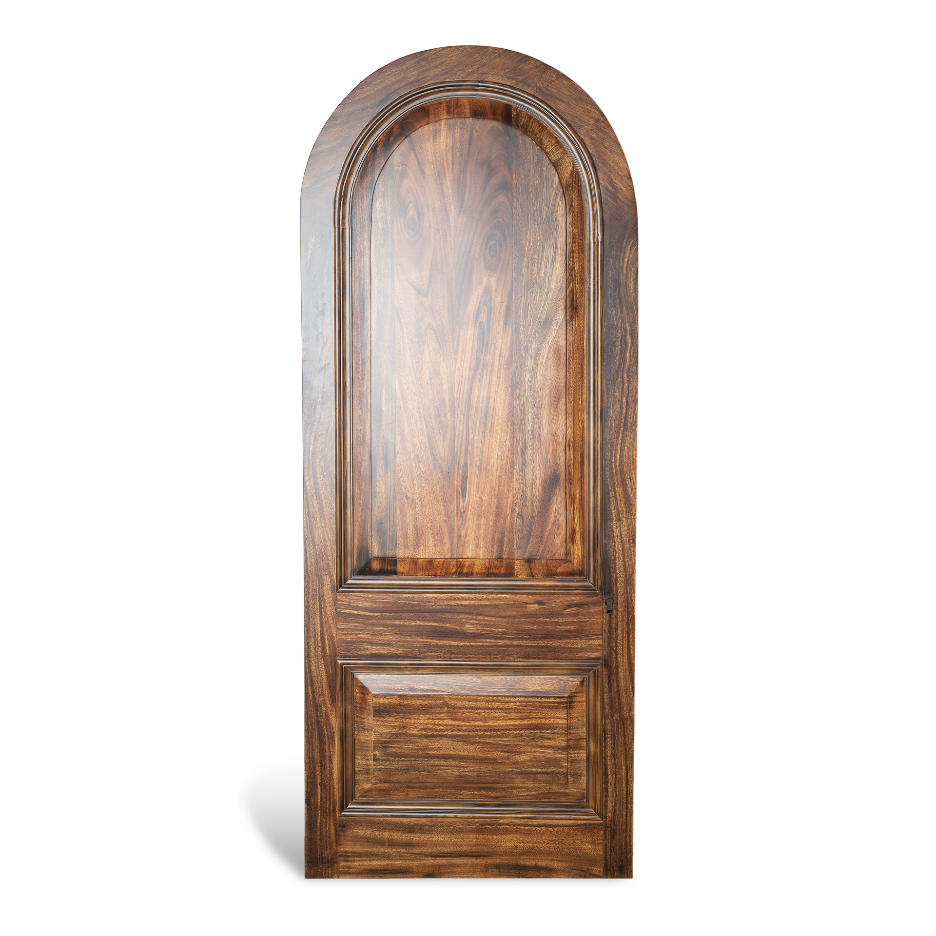 Solid Wooden Arched Door – Panel Door in Teak and Walnut - Image 2