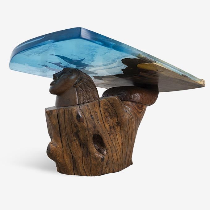 Epoxy Resin Mermaidian Family Union - Live Edge Wood - Image 2