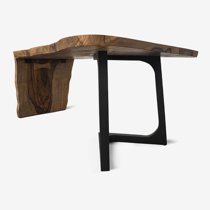 Live Edge Drop Down Mango Dining Table - Image 3