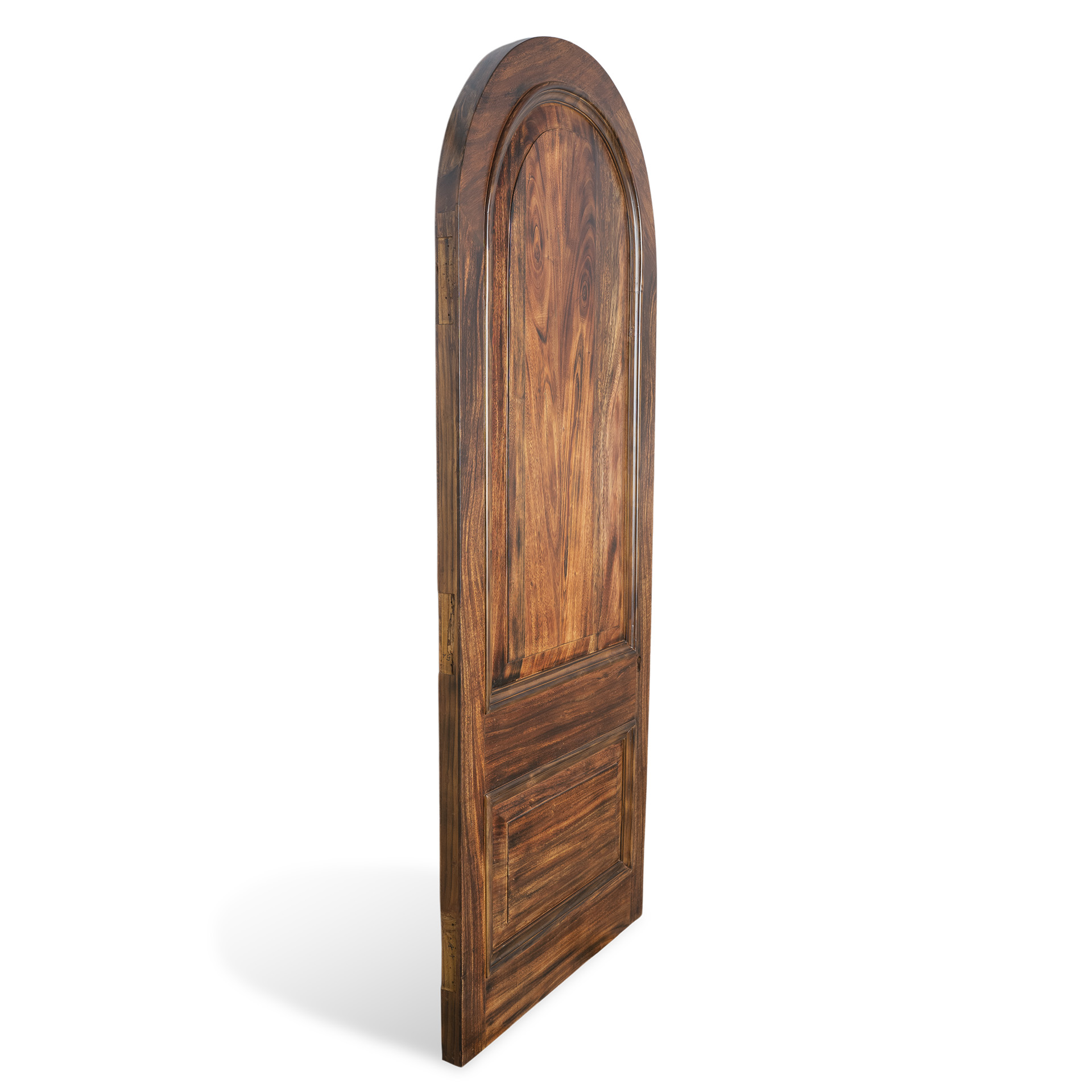 Solid Wooden Arched Door – Panel Door in Teak and Walnut - Image 3