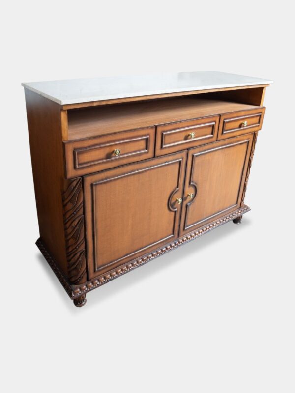 Custom Made Ethnic Indian Cabinet– Traditional Indian Design in Teak