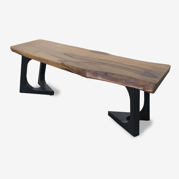 Live Edge Arrowed Bench - Made of Mango Wood - Image 5