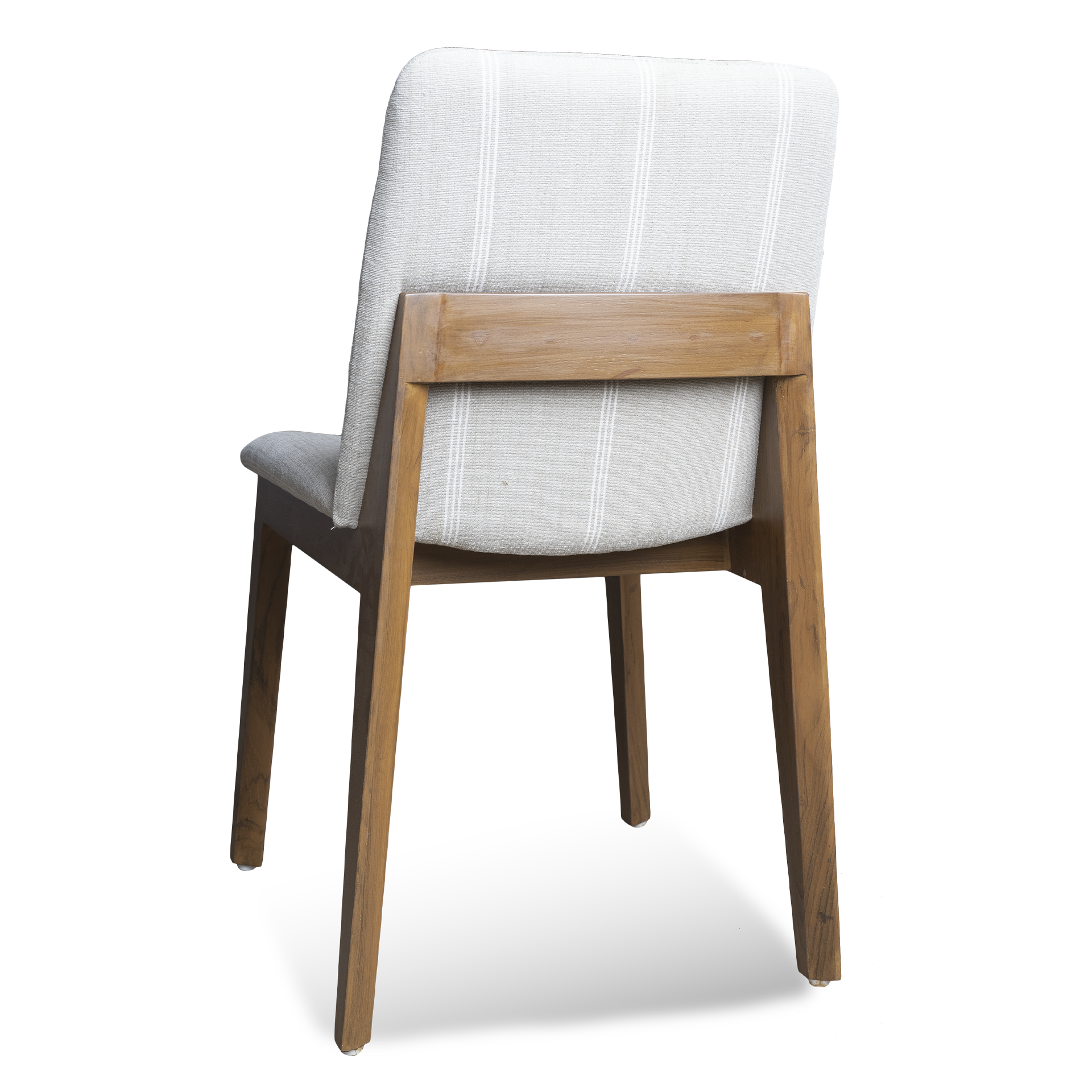 Custom Made Solid Wood Angular Chair – Elegant Teak Seating - Image 6