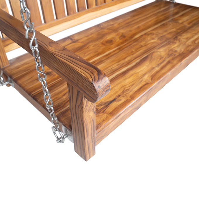 Classic Solid Teak Wood Swing Jhula - Image 5