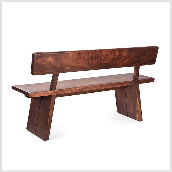 Solid Wooden A Cute Angled Bench - Image 3