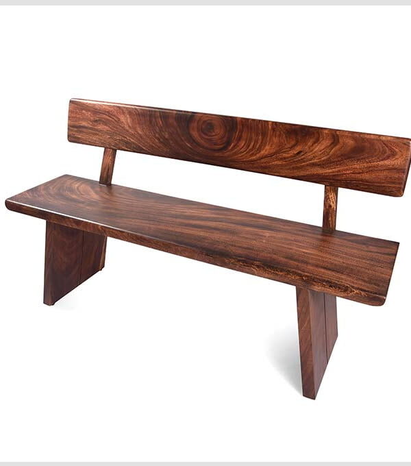Solid Wooden A Cute Angled Bench
