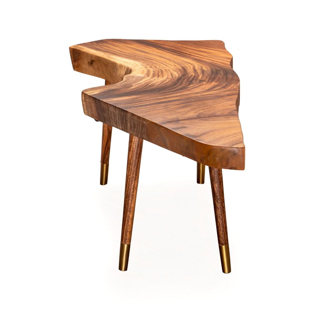 Live Edge Aero Bench Made Up Of East Indian Walnut - Image 2