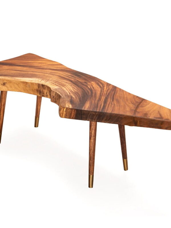 Live Edge Aero Bench Made Up Of East Indian Walnut