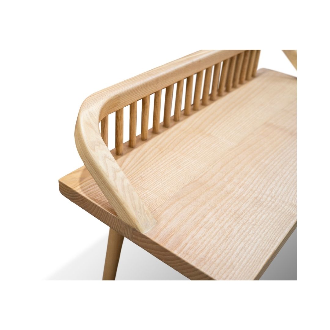 Solid Wooden Shoe Bench - Made Up Of Whit Ash Wood - Image 3