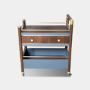 Bluish Service – Trolley With Brass Details