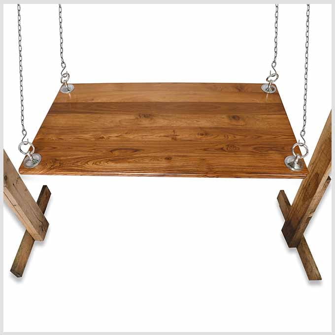 Solid Wood Adjustable Brownchester Swing Jhula - Image 2