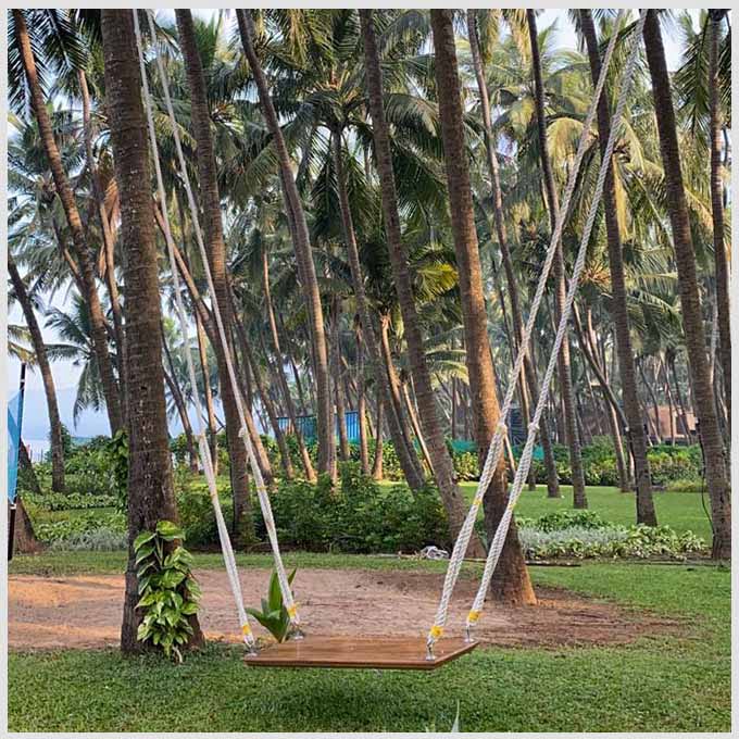 Solid Wood Adjustable Brownchester Swing Jhula - Image 4