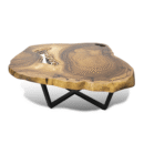 Live Edge Cane Centered Table