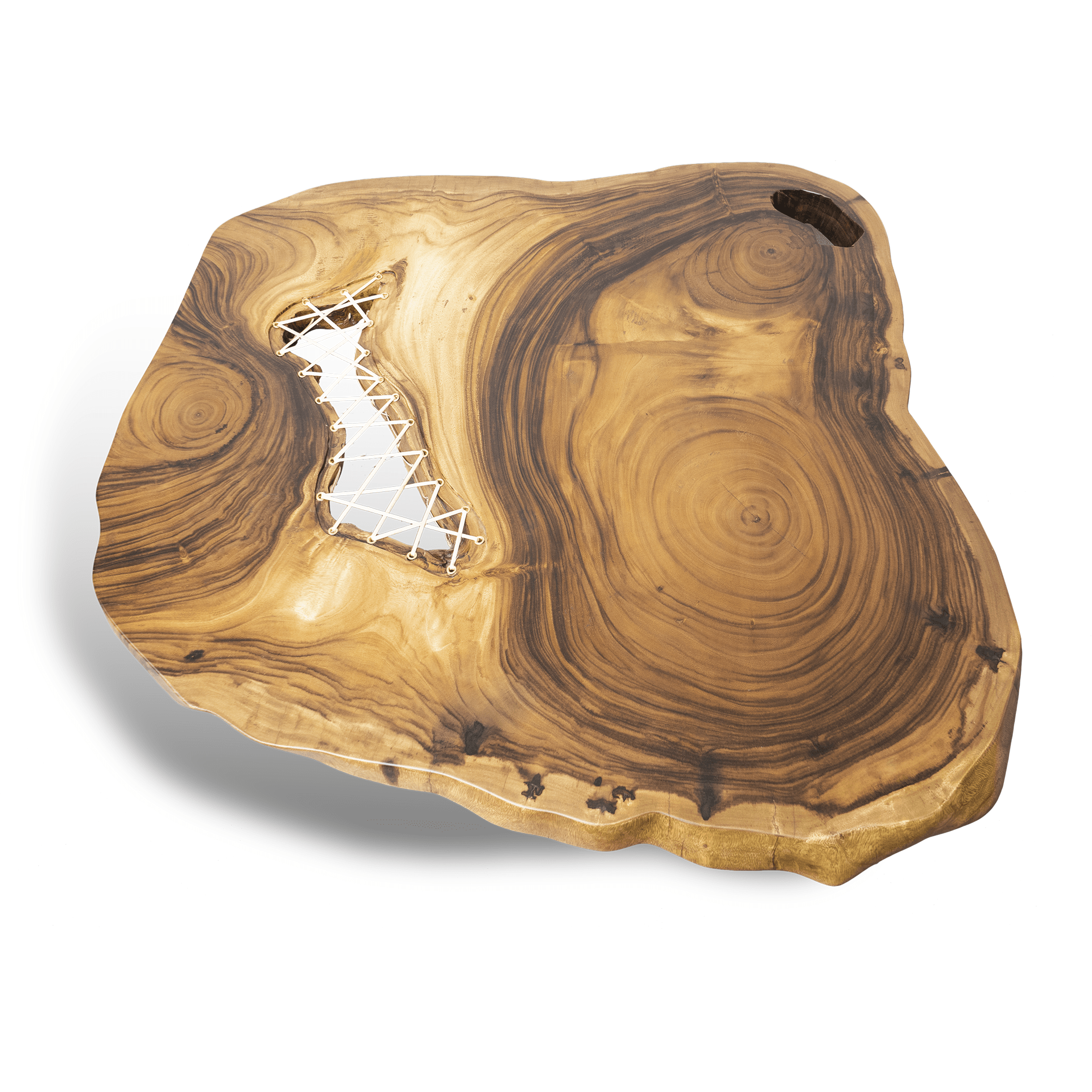 Live Edge Cane Centered Table - Image 2