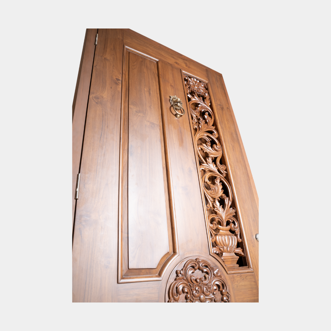 Carved Door - Crafted By Burma Teak Wood - Image 5