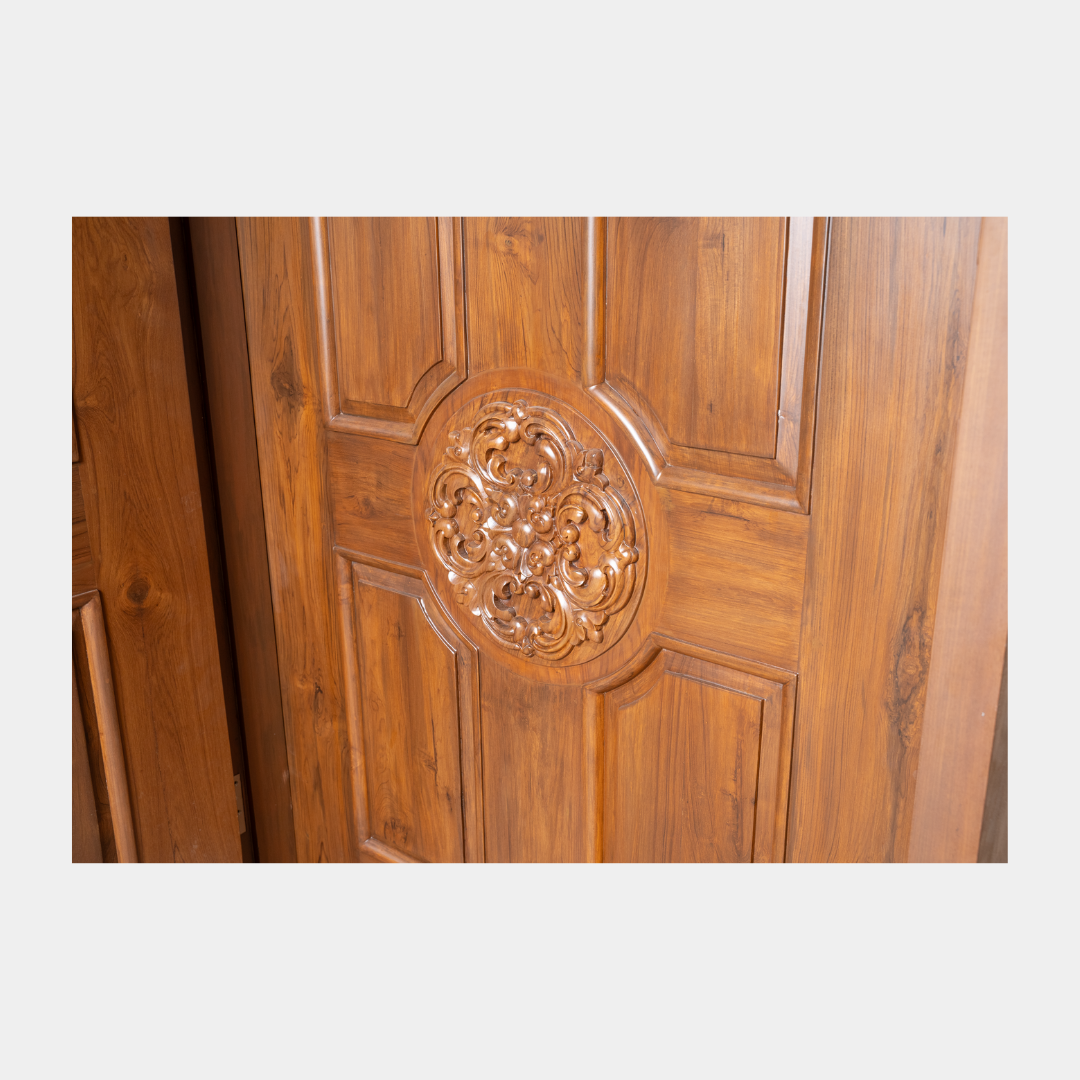 Carved Door - Crafted By Burma Teak Wood - Image 4