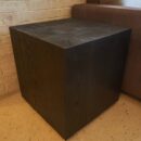 Solid Wooden Crackling Ash Side Table – Design in Charcoal Finish