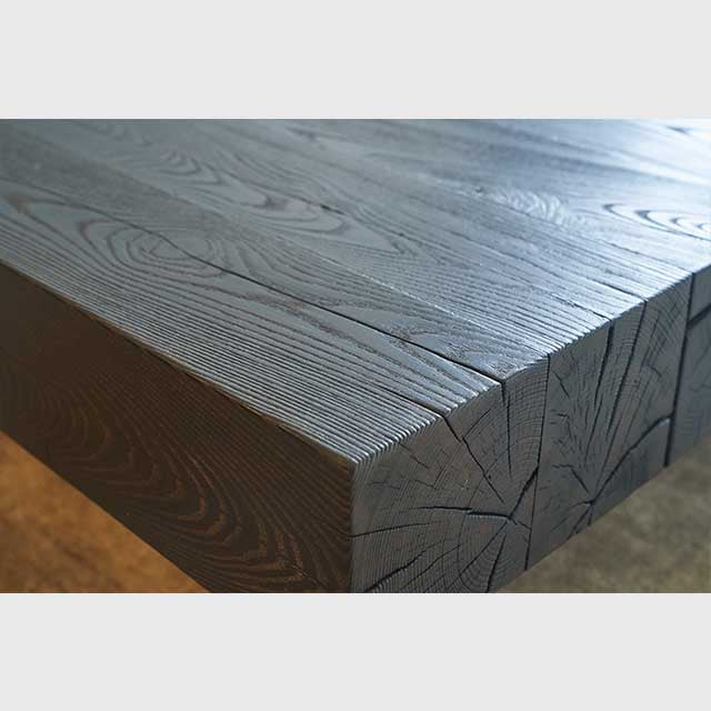Solid Wooden Crackling Ash Coffee Table - Image 5