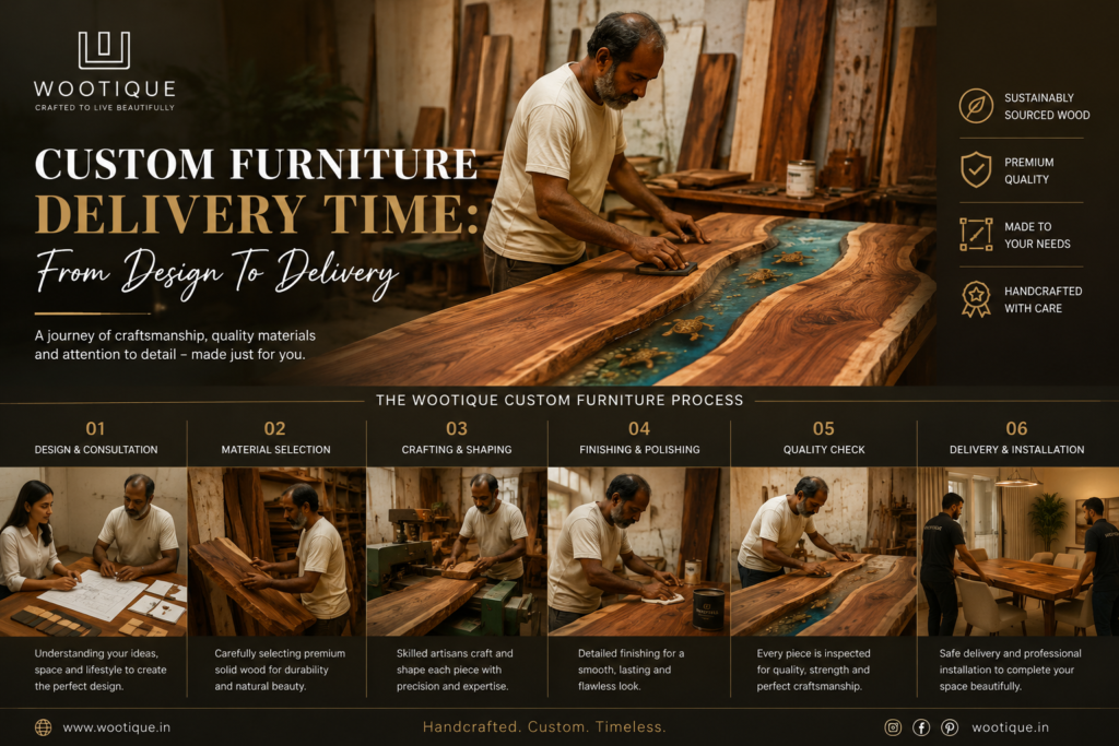 Custom Furniture Delivery Time - Wootique