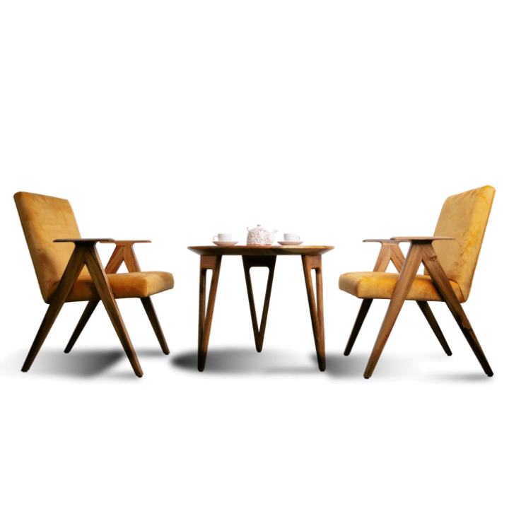 Solid Wooden Detailed Beauty Coffee Table - Image 6