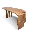 Live Edge Drop The Turtle Dining Table