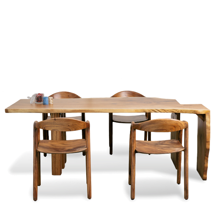 Live Edge Drop The Turtle Dining Table - Image 6