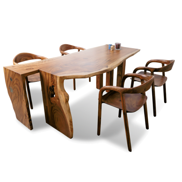 Live Edge Drop The Turtle Dining Table - Image 5