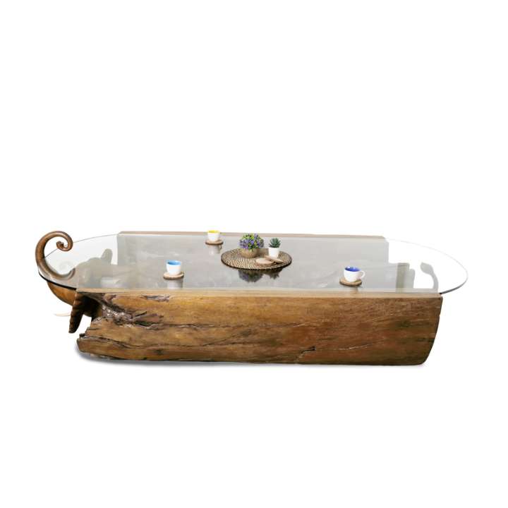 Live Edge Elephanta Log Centre Table - Image 3