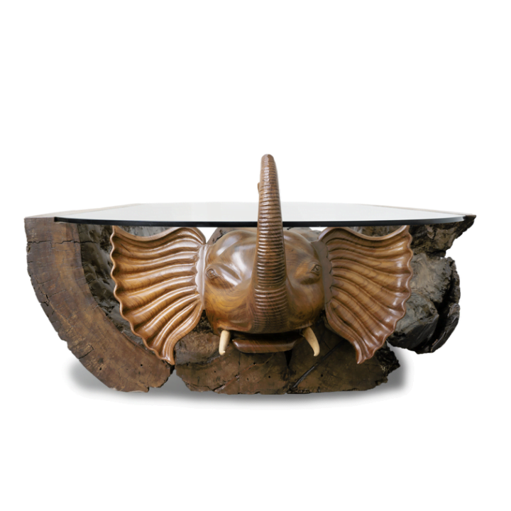 Live Edge Elephanta Log Centre Table - Image 5