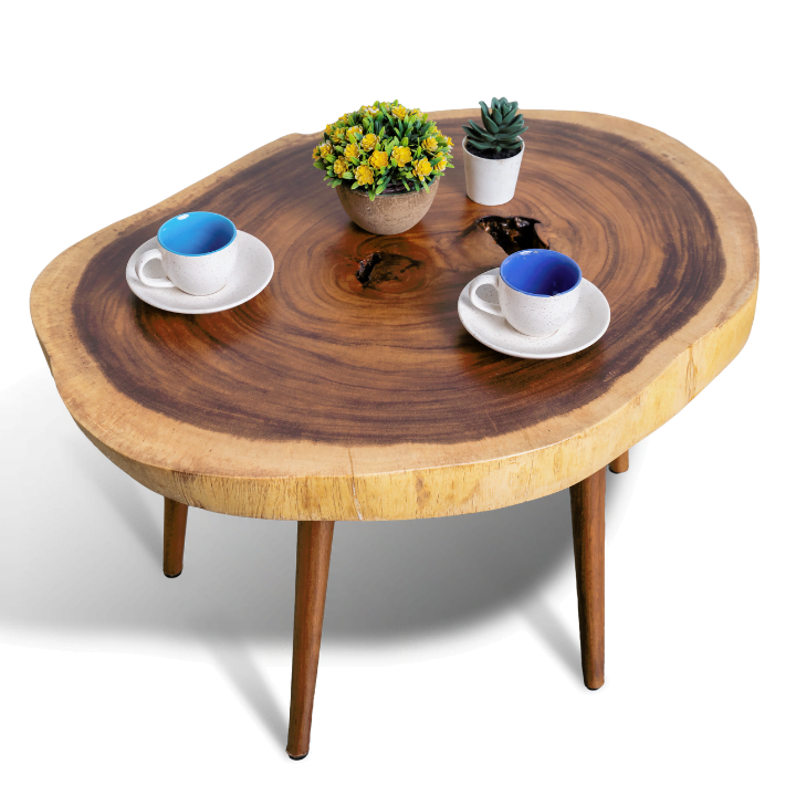 Live Edge Five-Legged Coffee Table