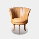 Teak Wood Flowery Rotating Lounging Chair