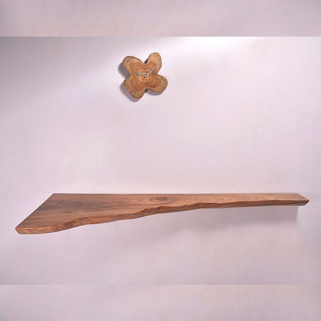 Custom Made Live Edge Flying Shelf - Image 2