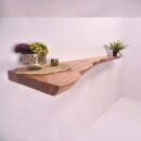 Custom Made Live Edge Flying Shelf