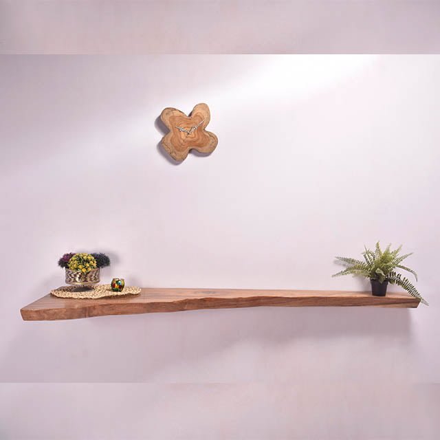 Custom Made Live Edge Flying Shelf - Image 3