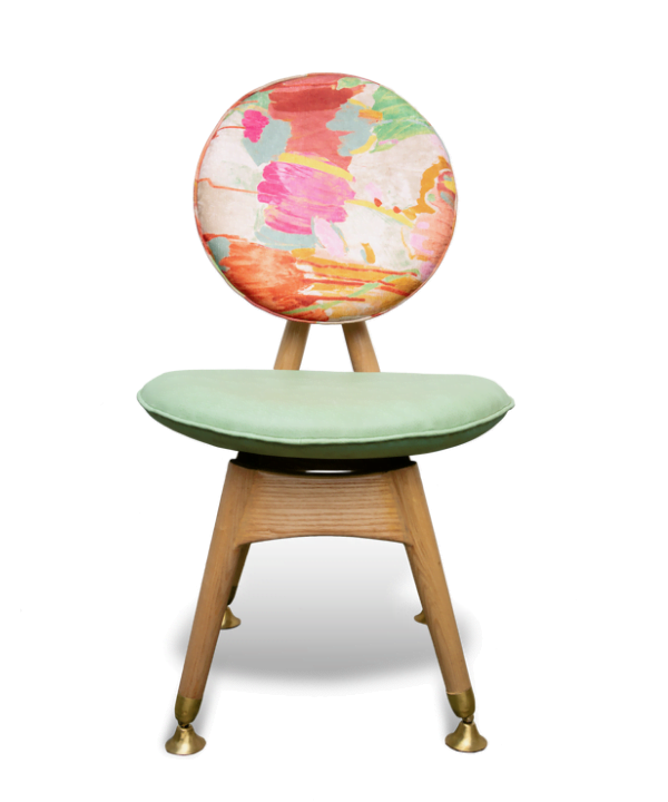 Solid Wooden Geometric Chair