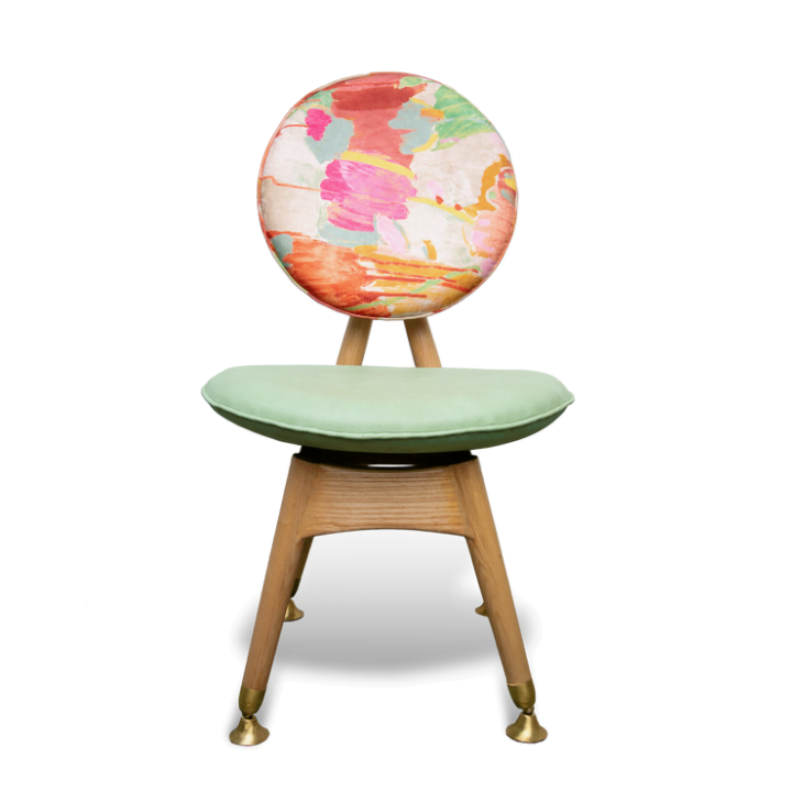 Solid Wooden Geometric Chair