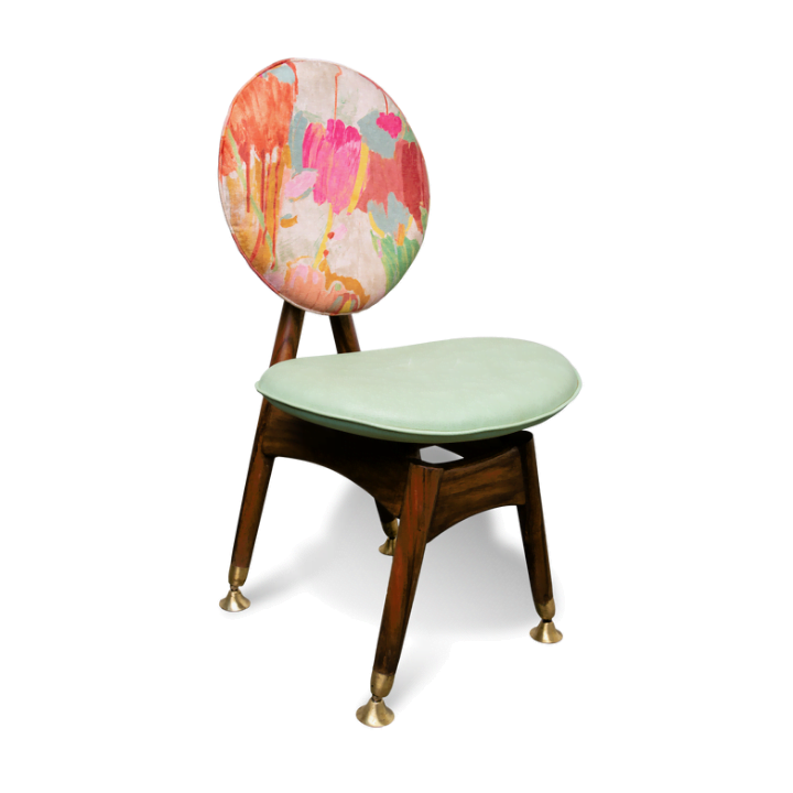 Solid Wooden Geometric Chair - Image 5