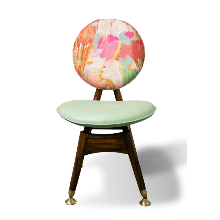 Solid Wooden Geometric Chair - Image 4